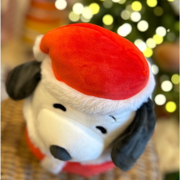 Peanuts Snoopy Squishmallow plush doll Christmas Holiday Santa 2023 11" - Picture 5 of 9